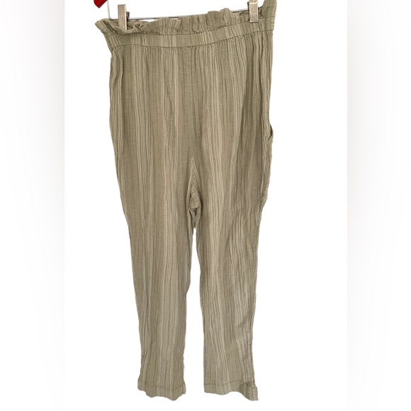Free People Semi Sweet Cropped Pants Sage Green Size XS - Picture 3 of 8